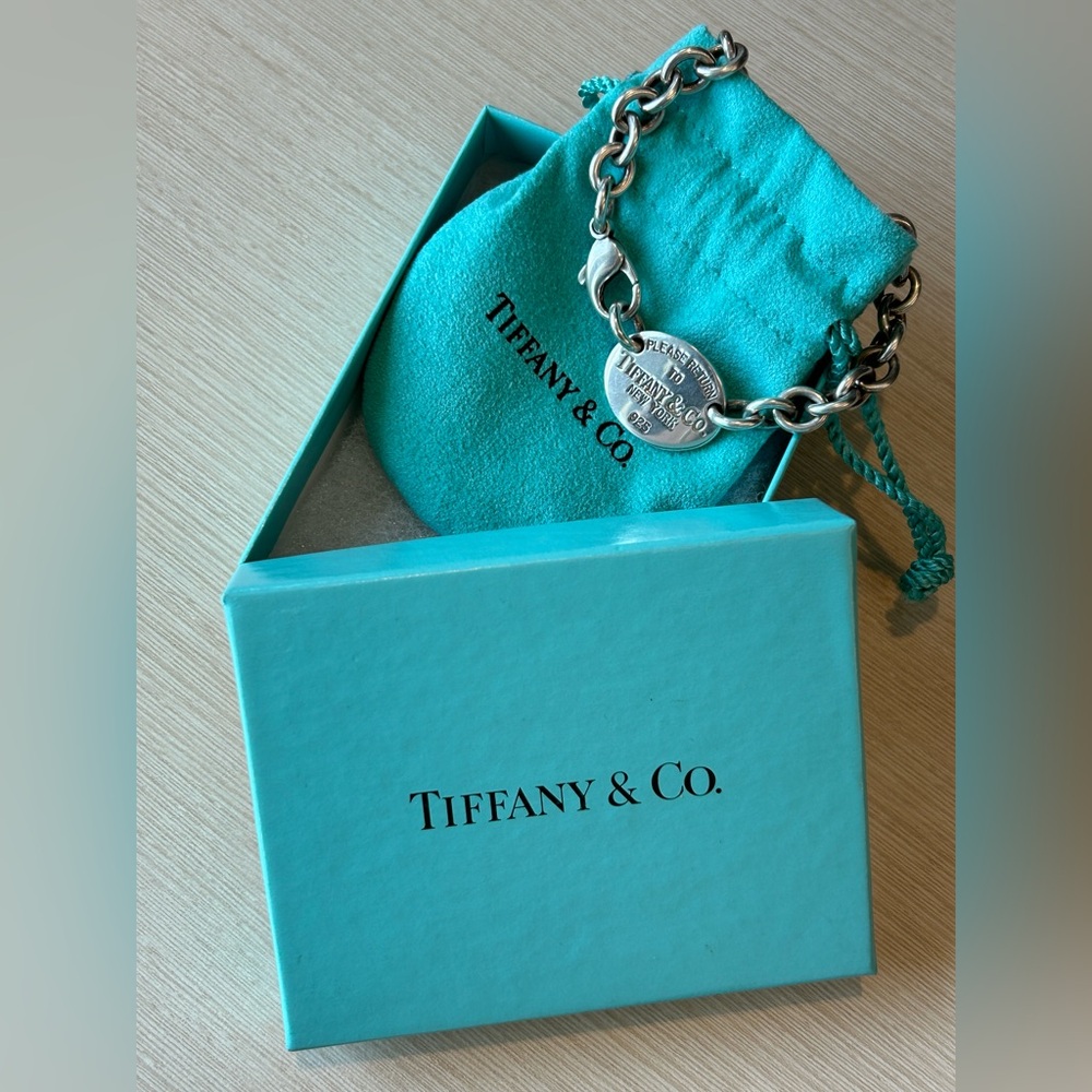 15.5 inch Return to Tiffany & Co sterling silver chain necklace